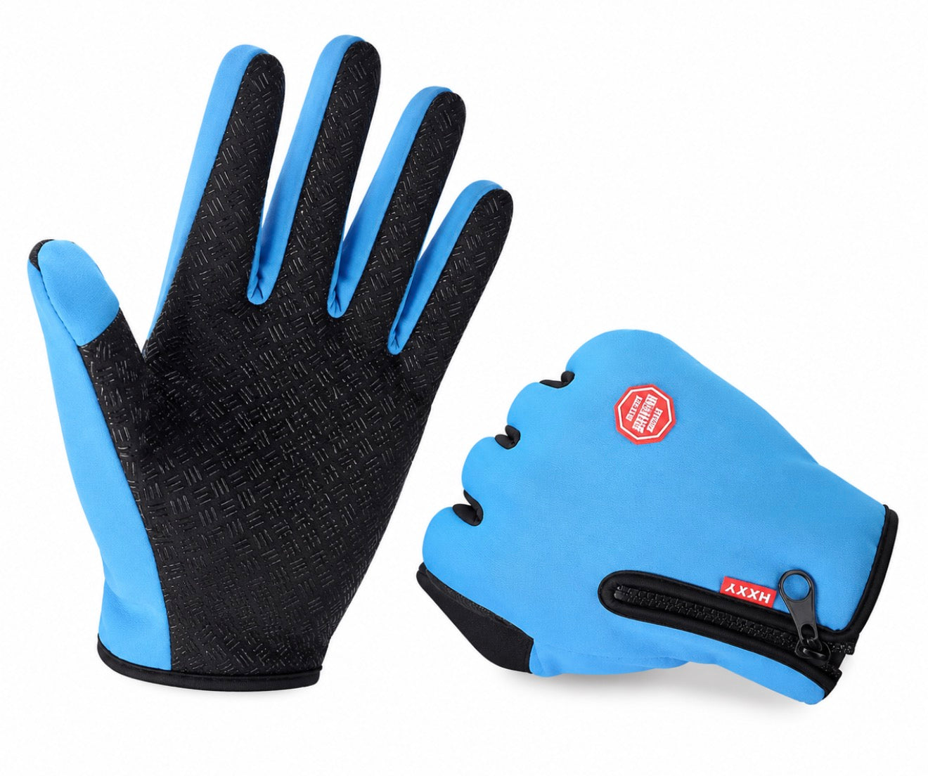 Riding Gloves Touch Screen, Thermal, Waterproof BLUE